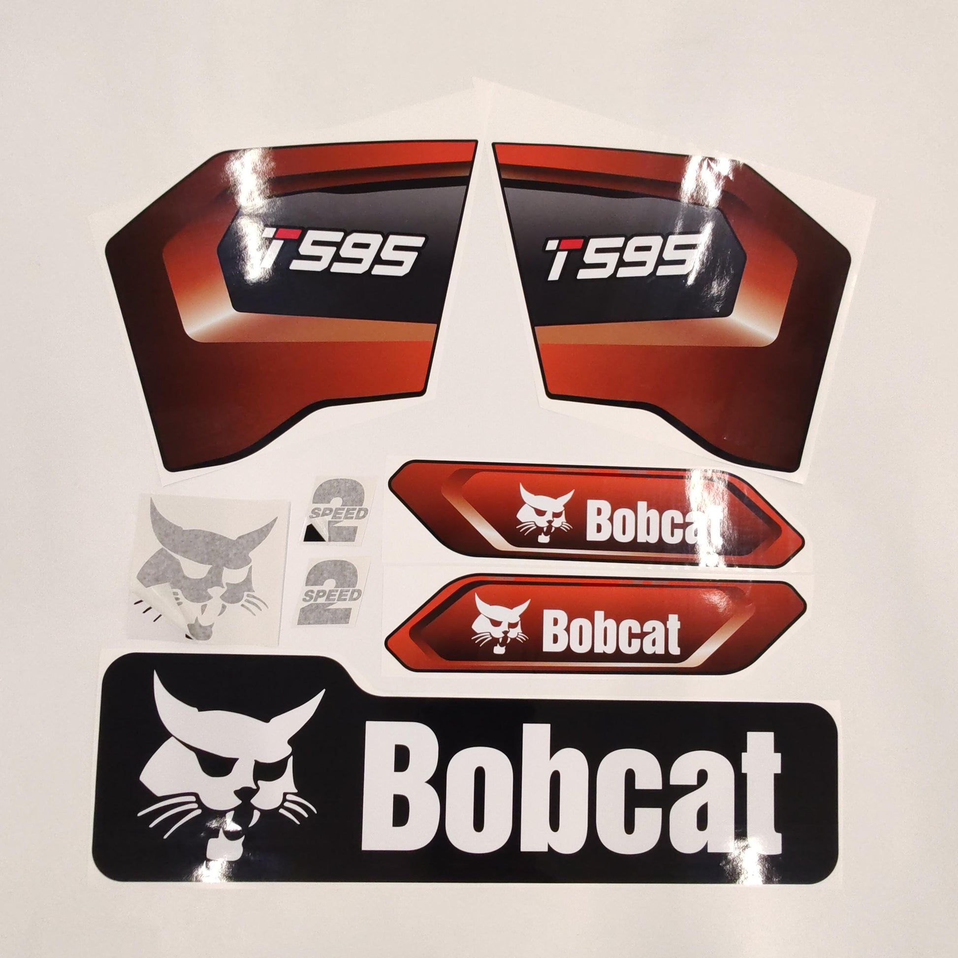 Aftermarket Decals for Bobcat T595 Compact Track Loader / Aufkleber / Adesivo / Sticker / Replacement Set (M3) Reprdouction