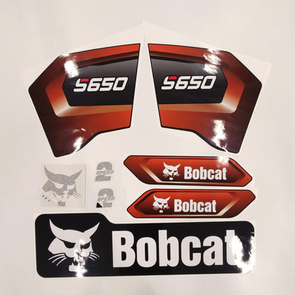 Aftermarket Decals for Bobcat S650 Compact Track Loader / Aufkleber / Adesivo / Sticker / Replacement Set (M3) Reprdouction