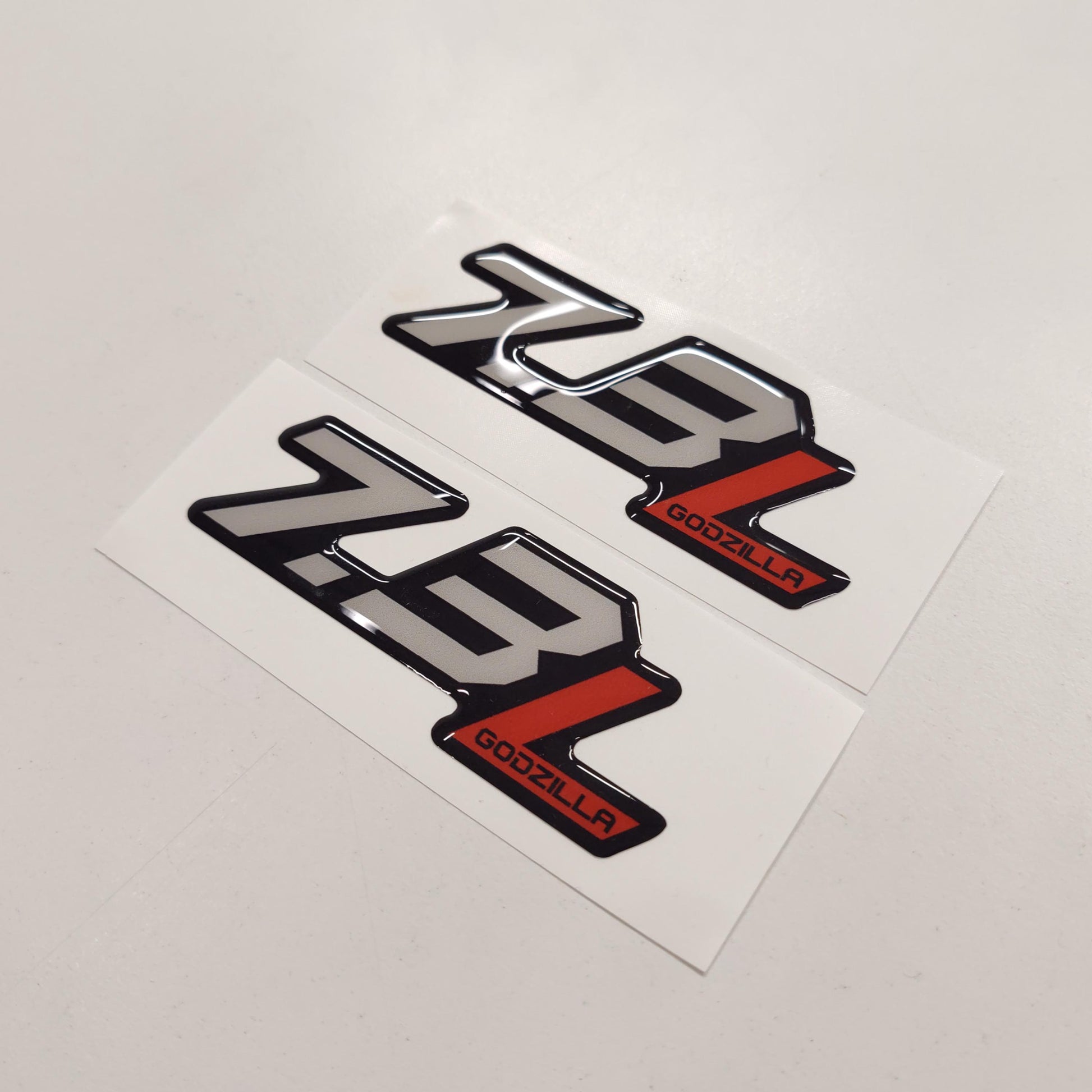 7.3L Godzilla 3D Aftermarket Replacement Decals Domed 2pcs / Sticker Resin Set