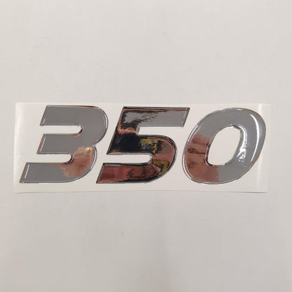 3D Raised Chrome Decal / 150 / 200 / 225 / 250 / 275 / 300 / 350 / 400hp - Aftermarket Replacement Reproduction for 2017 Mercury Verado