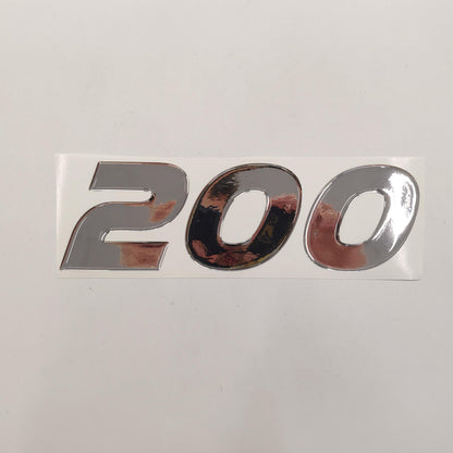 3D Raised Chrome Decal / 150 / 200 / 225 / 250 / 275 / 300 / 350 / 400hp - Aftermarket Replacement Reproduction for 2017 Mercury Verado