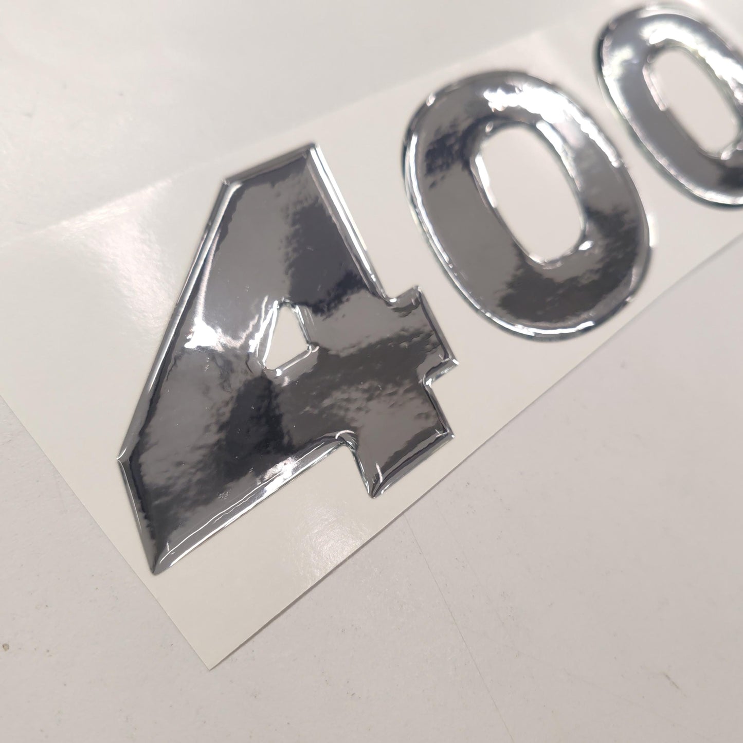 3D Raised Chrome Decal / 150 / 200 / 225 / 250 / 275 / 300 / 350 / 400hp - Aftermarket Replacement Reproduction for 2017 Mercury Verado