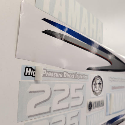 Yamaha 225 HPDI (2002-2006) Aftermarket Replacement Outboard Decal Sticker Set / Reproduction