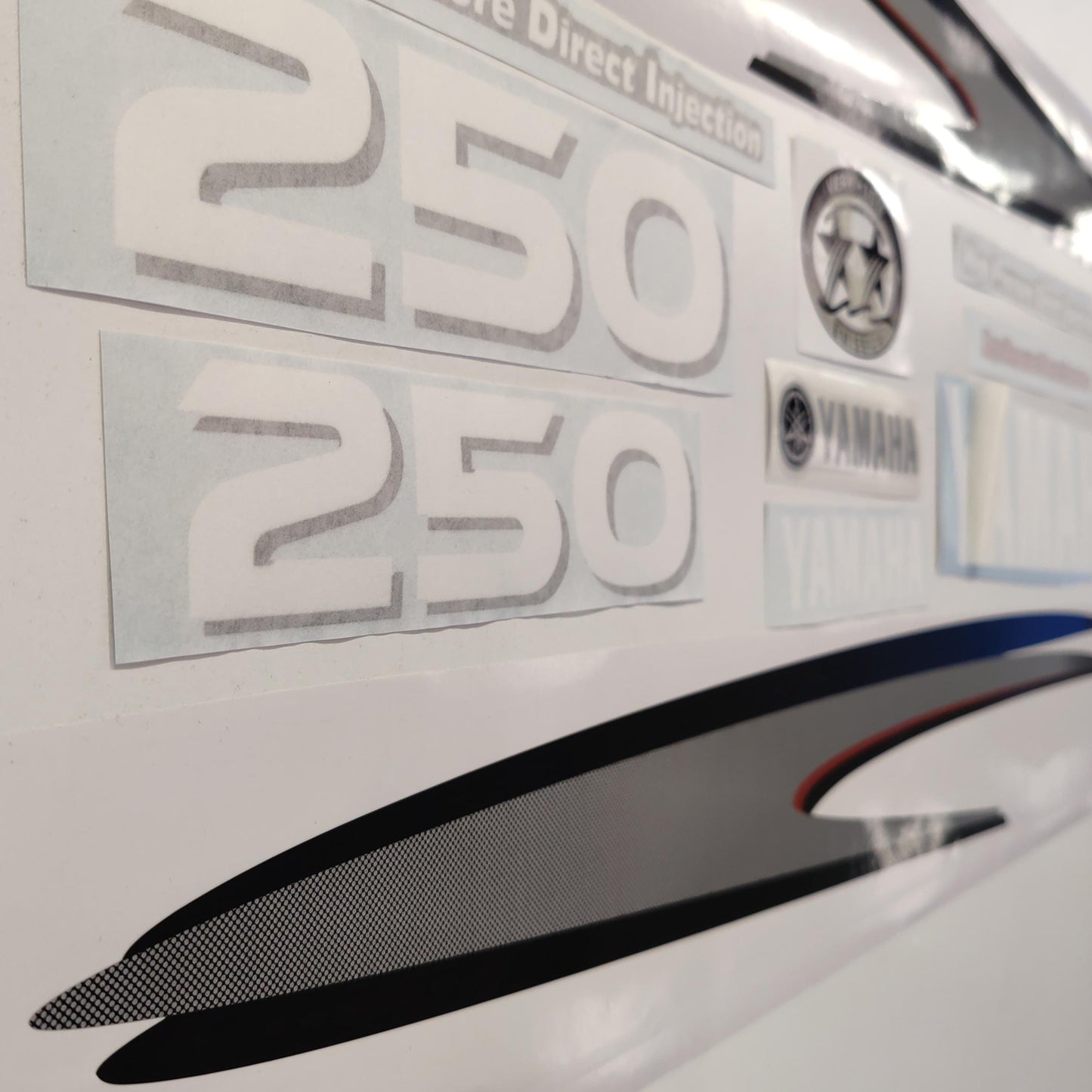 Yamaha 250 HPDI (2002-2006) Aftermarket Replacement Outboard Decal Sticker Set / Reproduction