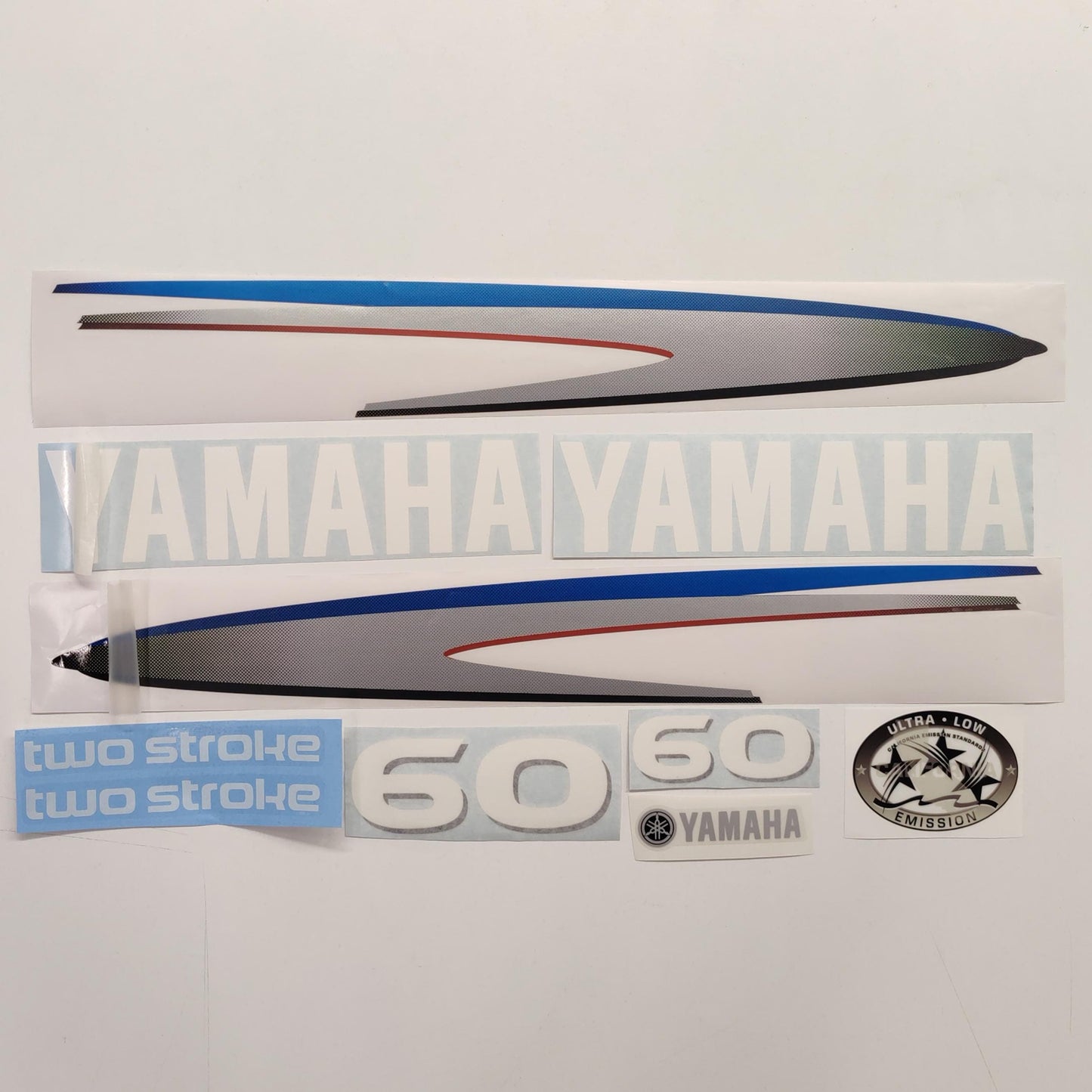 Yamaha 60 Two Stroke (2002-2006) Aftermarket Replacement Outboard Decals Sticker Set