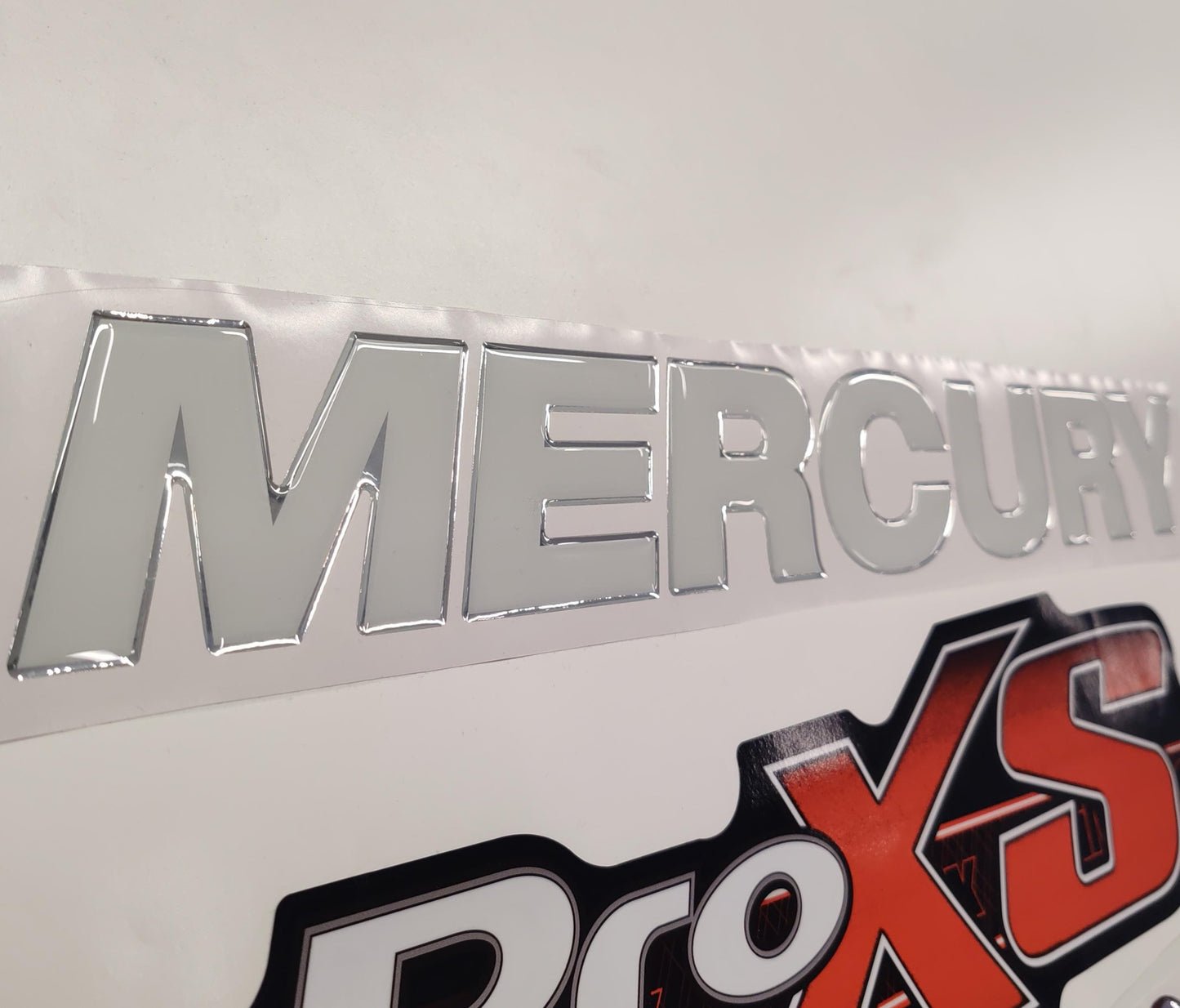 Mercury 200 3D PRO XS Optimax (2012-2017) Domed Aftermarket Replacement Outboard Decal Sticker Resin Set