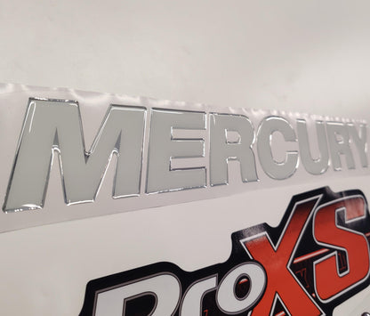 Mercury 200 3D PRO XS Optimax (2012-2017) Domed Aftermarket Replacement Outboard Decal Sticker Resin Set