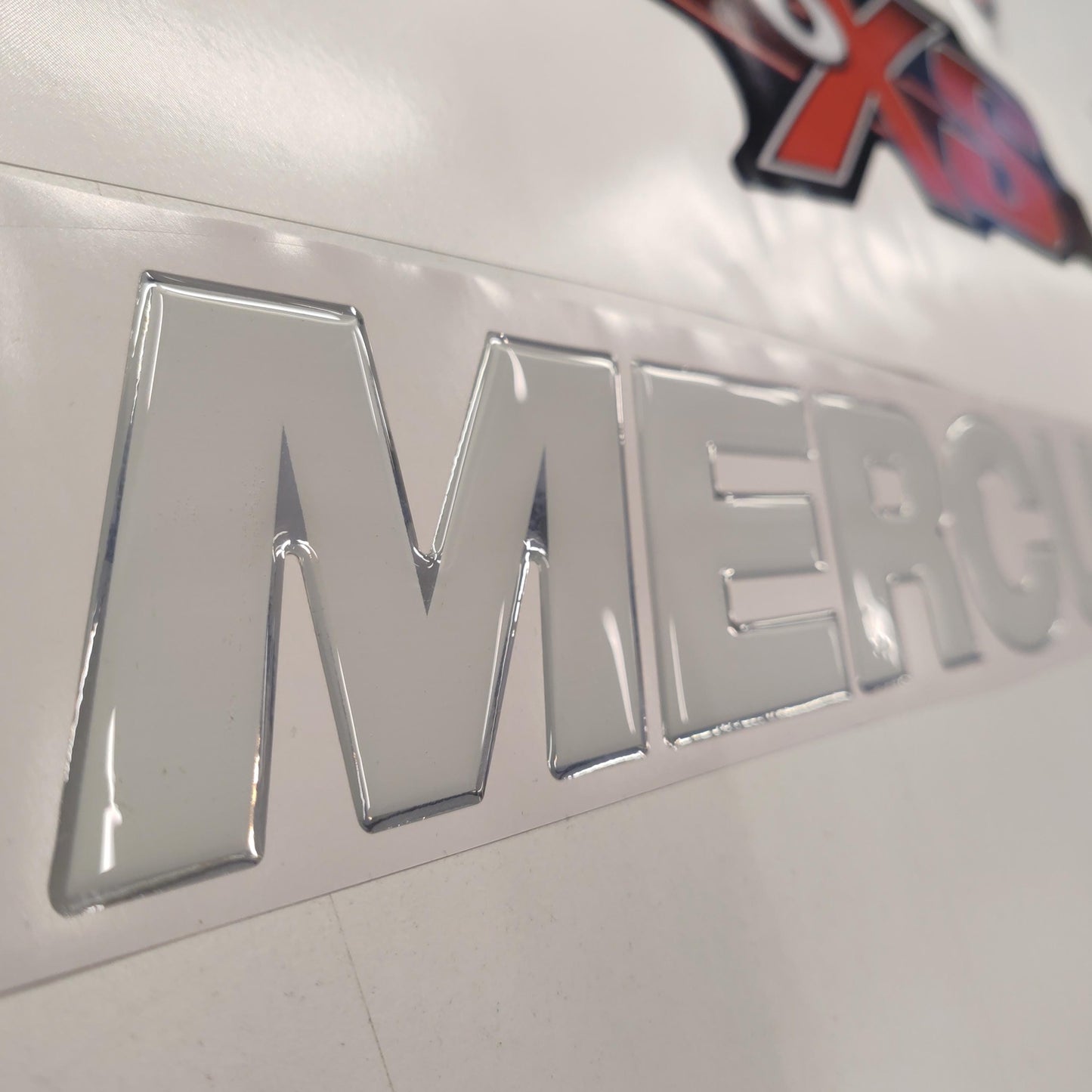 Mercury 250 3D PRO XS Optimax (2012-2017) Domed Aftermarket Replacement Outboard Decal Sticker Resin Set