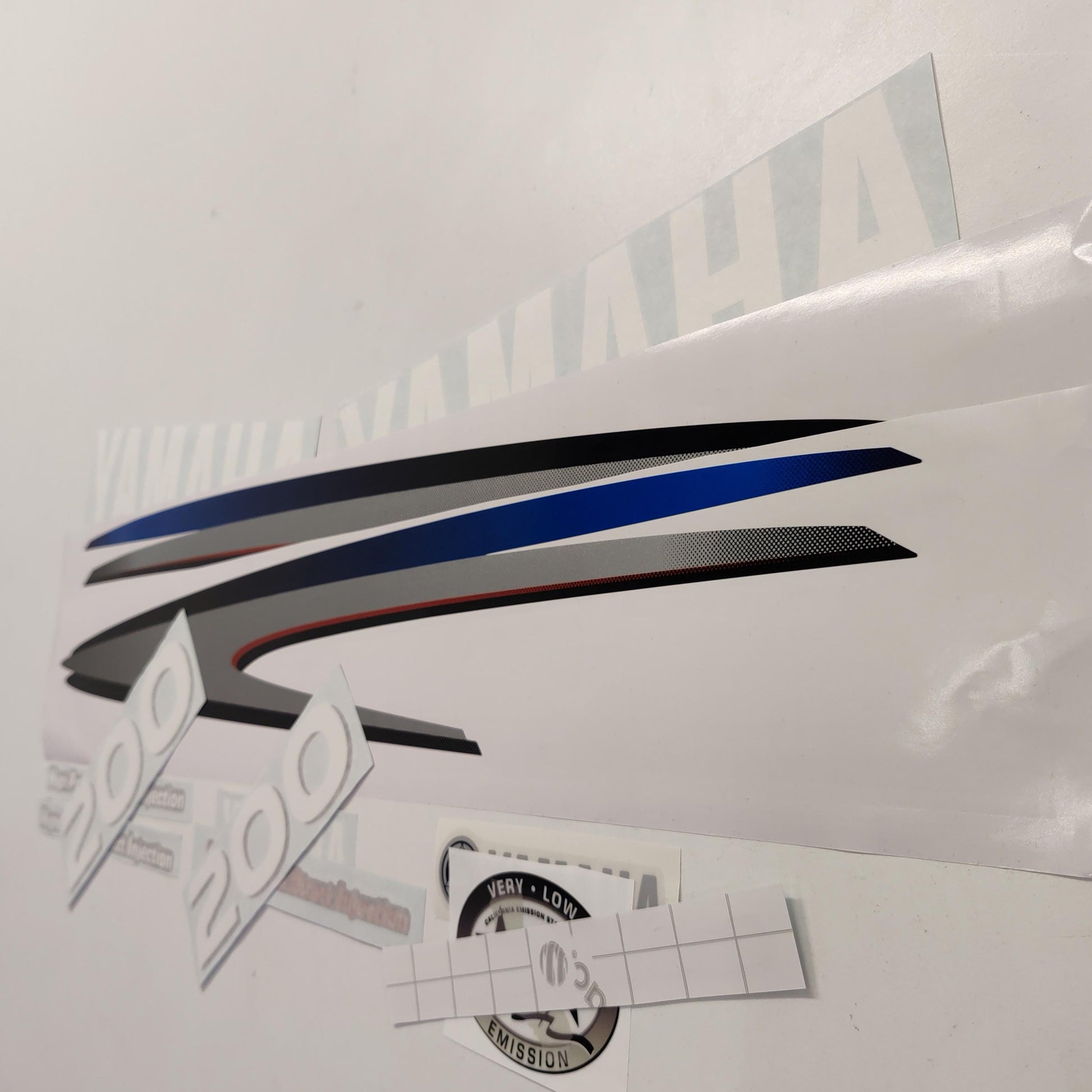 Yamaha 200 HPDI (2002-2006) Aftermarket Replacement Outboard Decal Sticker Set / Reproduction