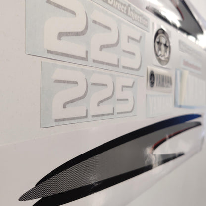 Yamaha 225 HPDI (2002-2006) Aftermarket Replacement Outboard Decal Sticker Set / Reproduction