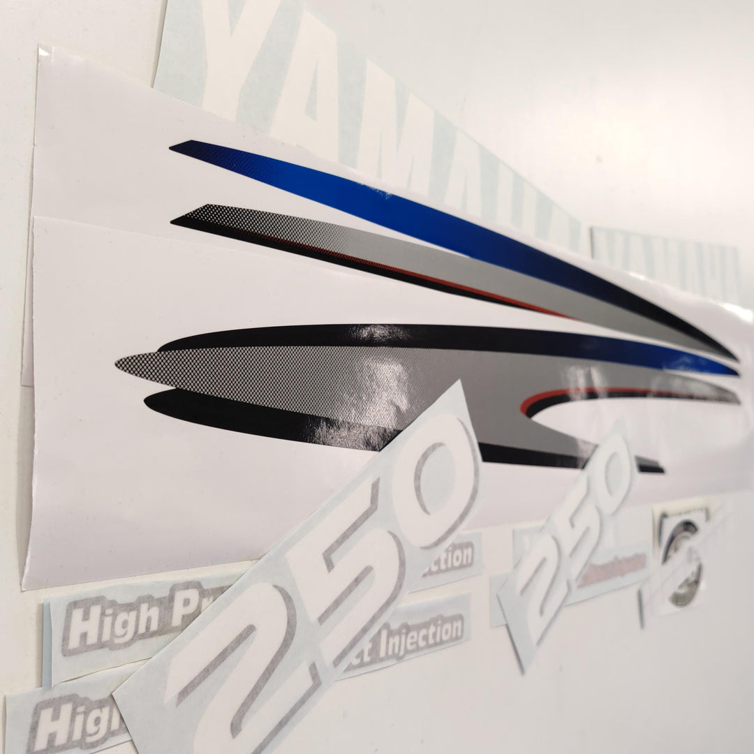 Yamaha 250 HPDI (2002-2006) Aftermarket Replacement Outboard Decal Sticker Set / Reproduction