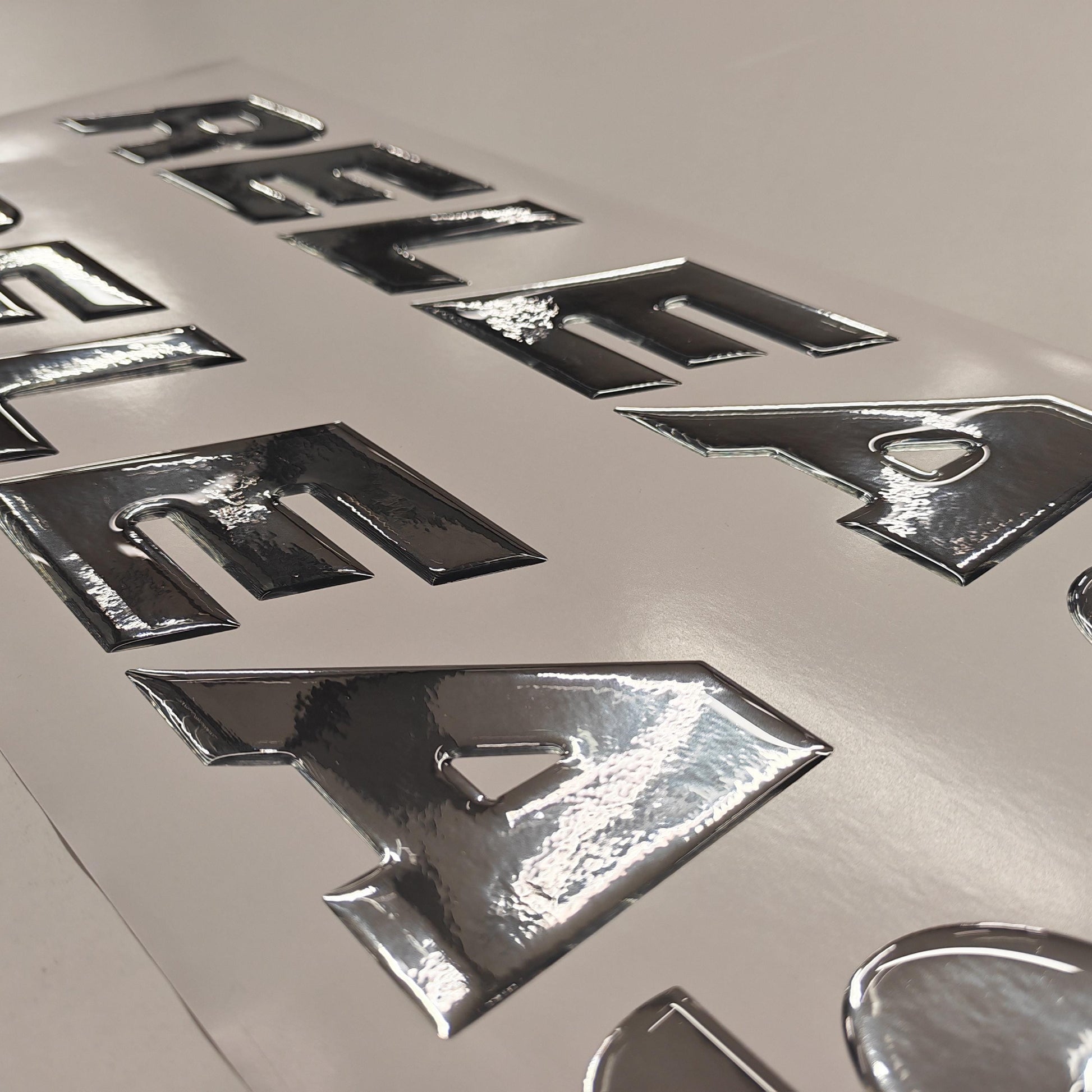 Replacement Decal Set fits Release Boat - 3D Chrome Resin Raised 24" 2pcs / Stickers / Decal Set