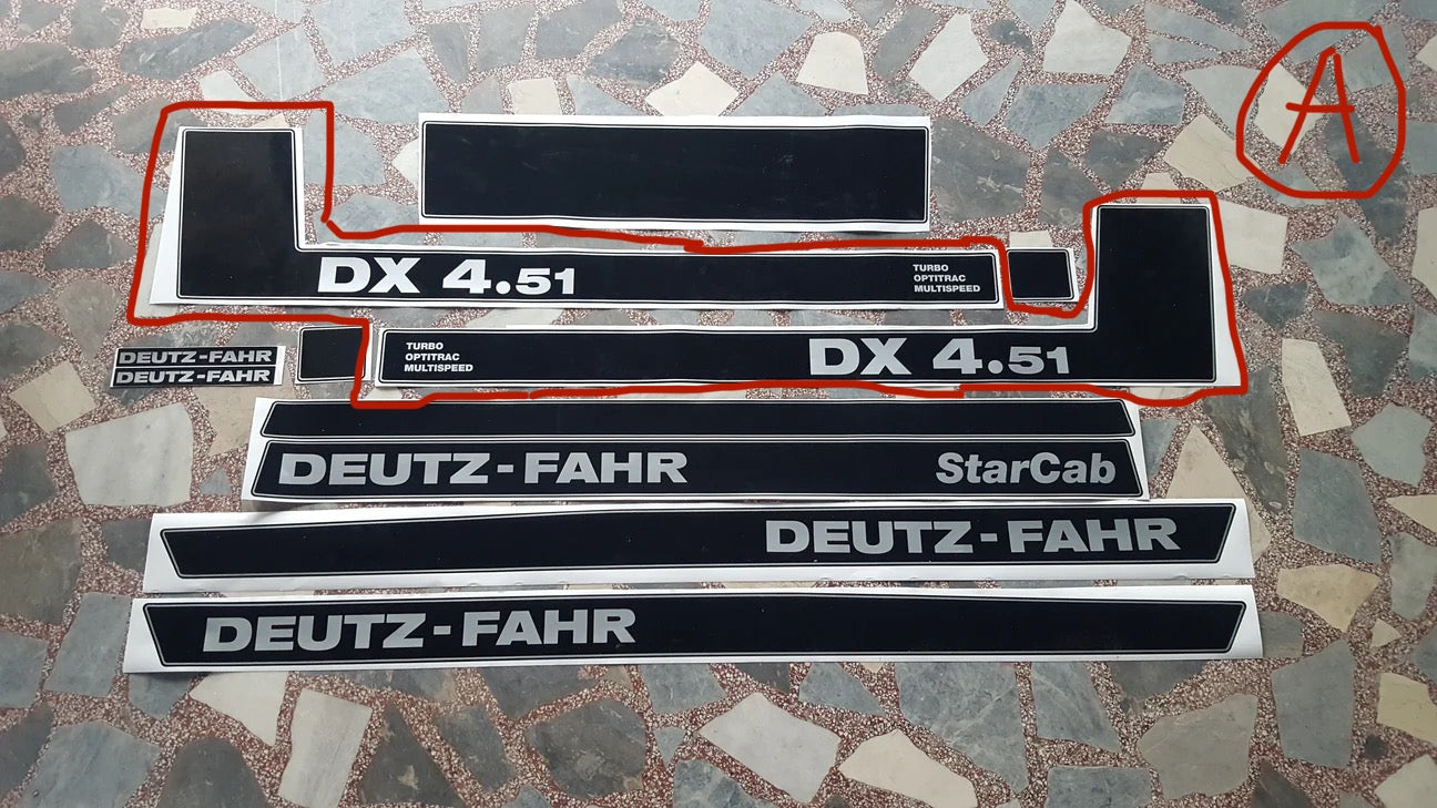 Deutz 4.51 Custom replacement decal set