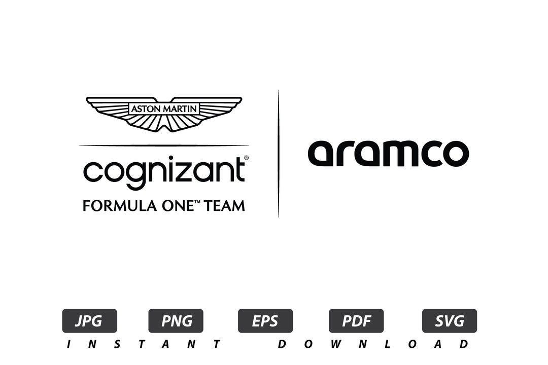 Aston Martin F1 Vector Logo / EPS / SVG / PDF / JPG / PNG Instant Download / Print Cut Template