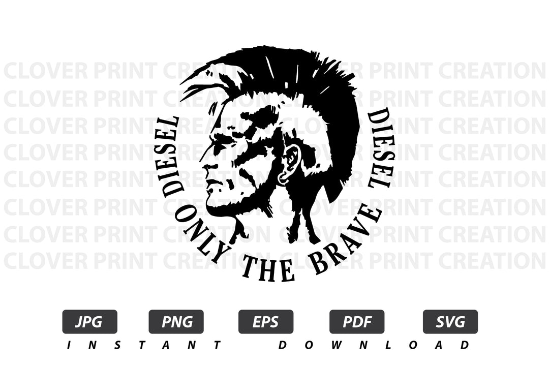 Diesel Vector Logo / EPS / SVG / PDF / JPG / PNG Instant Download / Print Cut Template